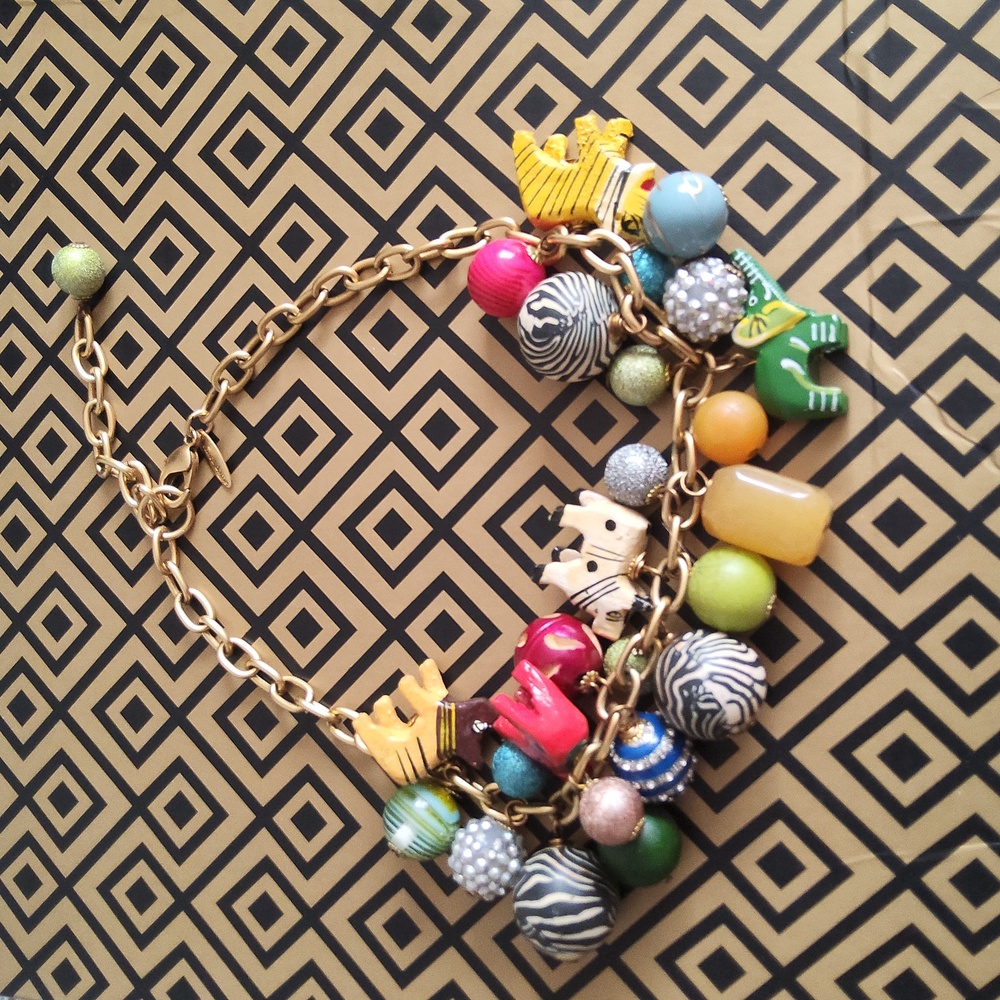 Lenora Dame Safari Animal Charm Necklace